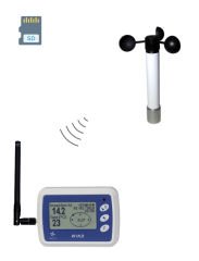 WL12X/WS Kablosuz Anemometre ve Veri Kaydedici (Uzun Mesafeli)