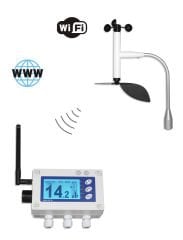 W410XW/WSD Wi-Fi Özellikli Kablosuz Anemometre