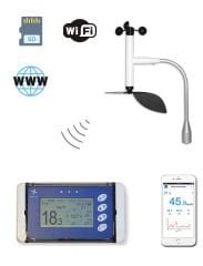 WL13X/WSD Kablosuz Rüzgar Hız ve Yön Ölçer ve Veri Kaydedici (Uzun Menzil)